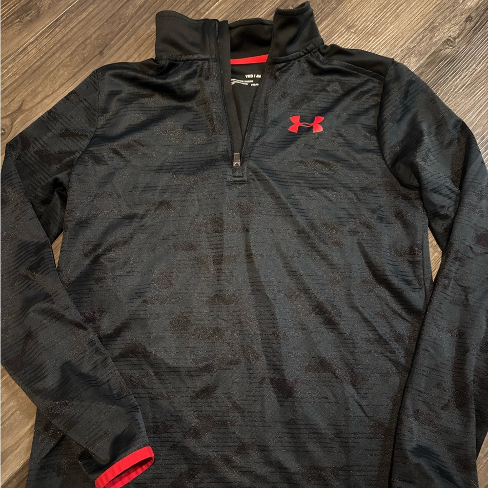 Under Armour Black Jacket with Red Detail YM